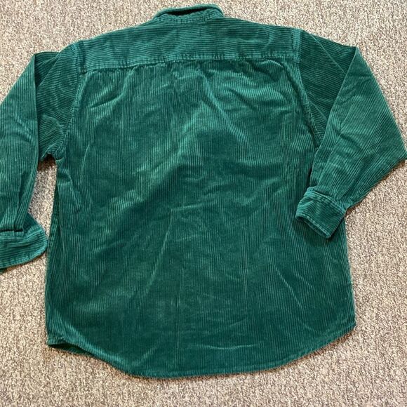 American Outpost 💯 Cotton Green Corduroy Jacket Size L - Picture 6 of 7